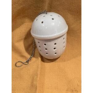 Infuser White Cermaic Tea Ball